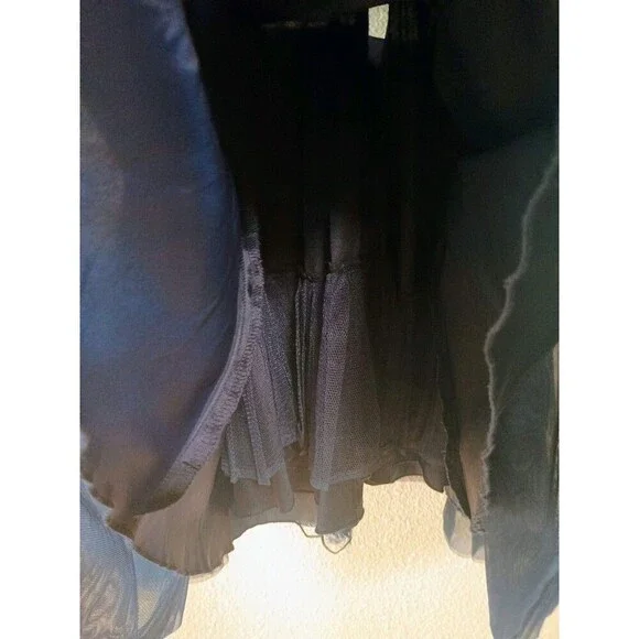 Teeze Me Size 11/12 Women's Silver And Blue Prom Dress - Picture 2 of 13